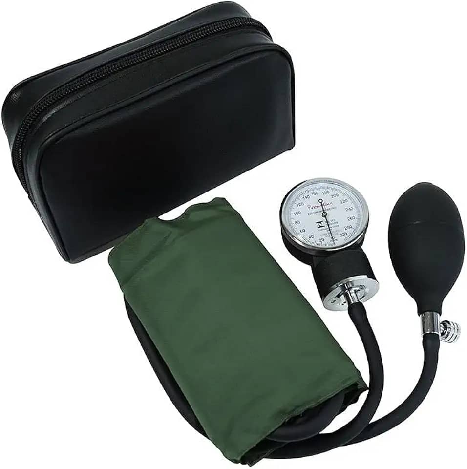 Aparelho De Pressão Manual Esfigmomanômetro Premium Cores (Verde)