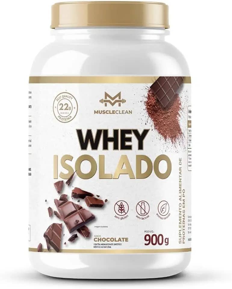 Whey Isolado Muscle Clean Zero Lactose - 900g (Pote, Chocolate)