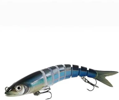 Iscas de pesca para água doce e salgada, isca realista para peixe de truta robalo, isca de pesca de robalo de afundamento lento, presentes de pesca incríveis para homens, indispensáveis para