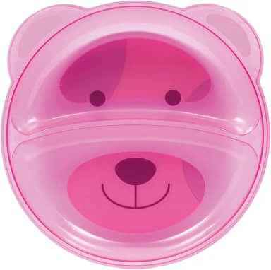 Buba Prato Ursinho Com Divisória Rosa