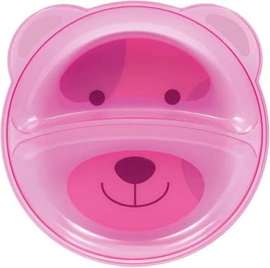 Buba Prato Ursinho Com Divisória Rosa