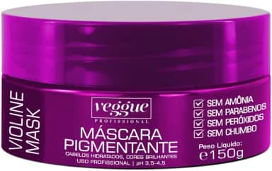 Máscara Matizadora Roxo/Violine, Veggue, 150ml