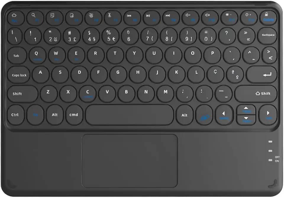 WB Teclado com Trackpad para Tablet e iPad (Preto)