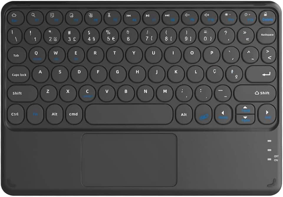 WB Teclado com Trackpad para Tablet e iPad (Preto)