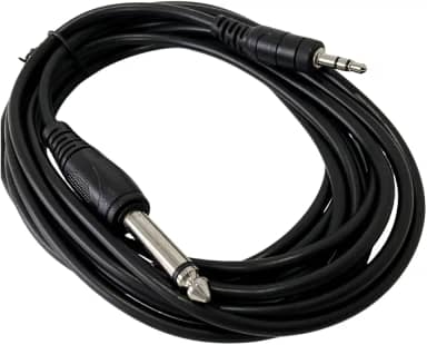 Cabo P10 Macho X P2 Macho 3 Metros Cabo Auxiliar P10 X P2 Preto