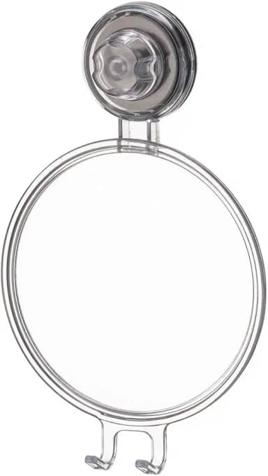 Future Espelho Antiembacante Natural com Ventosa, Cinza Transparente