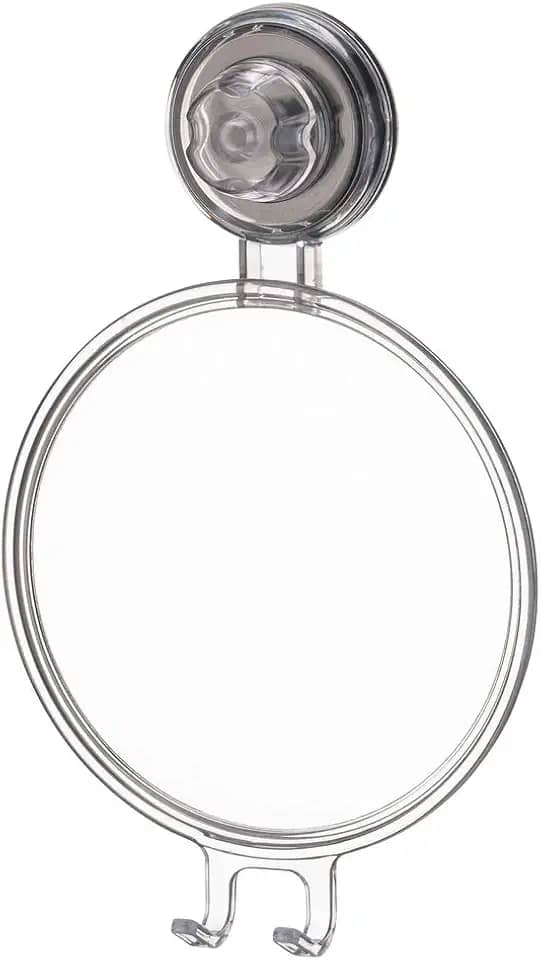 Future Espelho Antiembacante Natural com Ventosa, Cinza Transparente