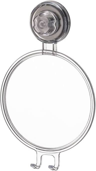 Future Espelho Antiembacante Natural com Ventosa, Cinza Transparente