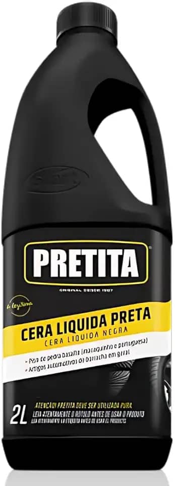 Pretinho Que Não Sai Na Chuva Pneu Para-choque E Borracha 2l Pretita