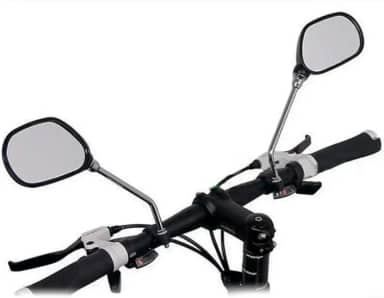 Espelho Retrovisor Com Refletor Para Bicicletas bike Urbanas MTB Speed E motos Mobilete Bikelet Scooters patins Ajustavel guiador Guidão