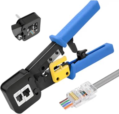 Alicate Desencapador e Crimpagem Cabo Conector Crimpar RJ45, RJ12 e RJ11