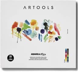 Aquarela Bisnaga Misci 6 ml 24 cores Artools, 610627, Multicor