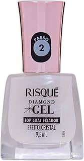 Risqué Top Coat Fixador Efeito Cristal Diamond Gel 9,5ml