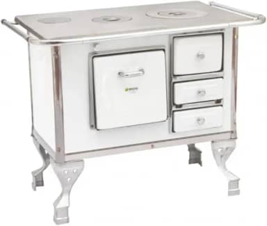 Fogão A Lenha Maestro Nº1 Saida a Esquerda Branco