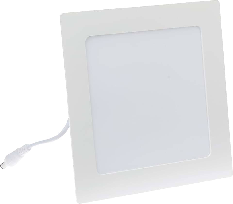 Luminária LED 12w 6500k Elgin Quadrada de Embutir Bivolt Luz Branca Fria