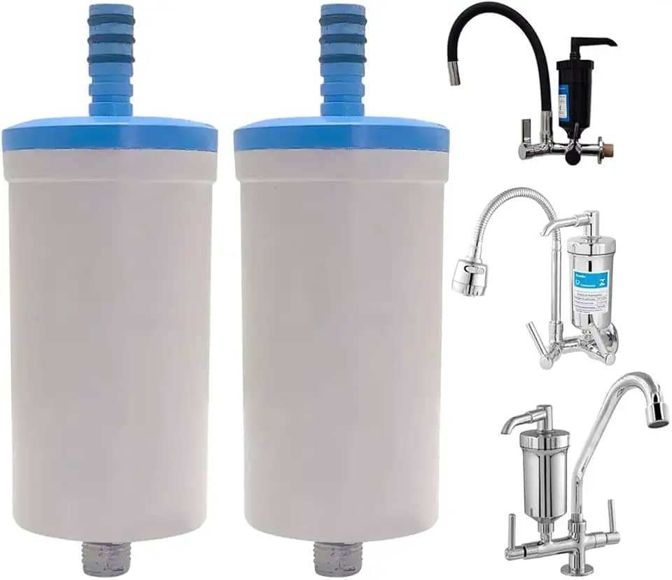 Genérico Kit 02 Refil Vela Filtro Copo Torneira Metal Cozinha Gourmet Pia (Refil para Copo Torneira Pia Universal)