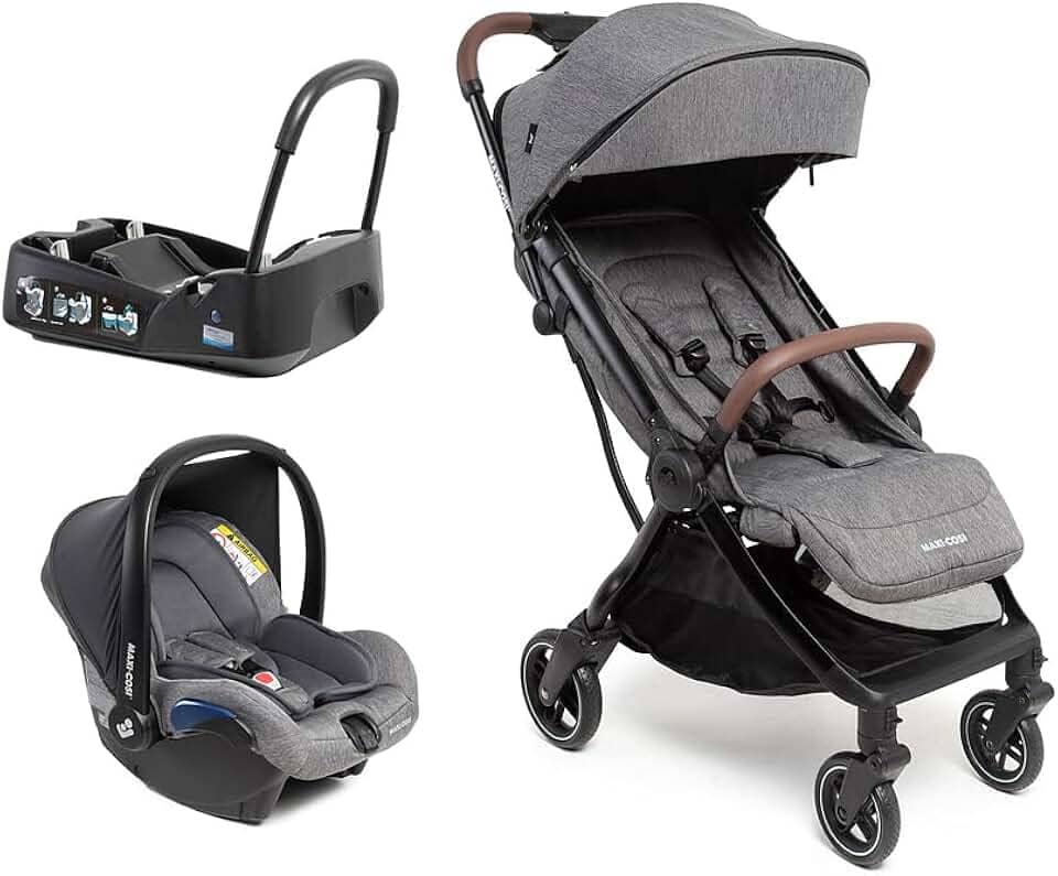 Travel System Maxi-Cosi, Eva³, Select Grey