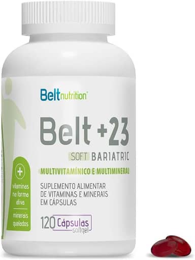 Belt + 23 Bariatric SOFT Plus 120 Capsulas - Multivitamínico para Bariátricos