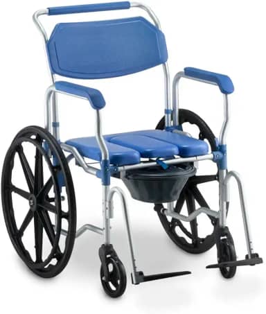 Cadeira de Banho D65 em Alumínio até 150kg 44 cm Dellamed