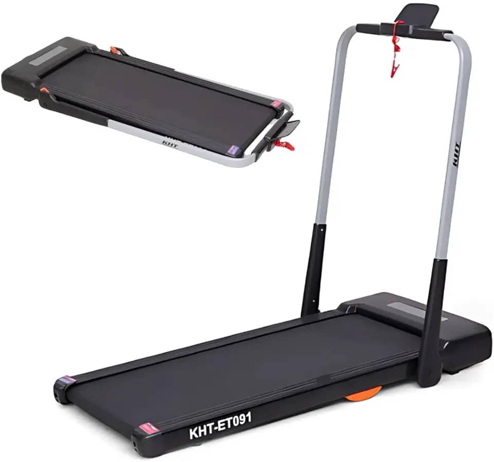 Esteira Elétrica KHT Compacta Dobrável Silenciosa com Velocidade Até 12km/h e Suporte 100kg para Uso Residencial - 110V