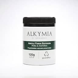 Alkymia Di Grandha Argila Refinada e Pura 120g Propriedades Naturais Preservadas Terapias Complementares (Argila Verde Refinada - 120g)