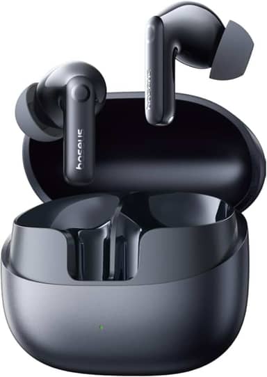 Fones de Ouvido Baseus Bass BP1 Pro Sem Fio com Cancelamento de Ruído, Cancelamento de Ruído Adaptativo em Tempo Real, EQ Ativo Adaptativo, 55H de Tempo de Reprodução, Bluetooth 6.0, Preto