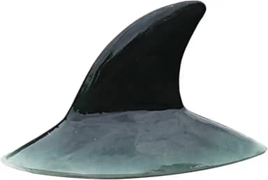 Ｂｅｓｇａ Langue o tubarão flutuante traseiro traseiro Subói Float Shark Back estátua estátua à prova de ganso Controle de pato estatueta animal para lago