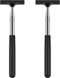 2 peças de limpador de rodo telescópico de carro, rodo de lateral de carro de 97 cm, rodo de janela de carro com alça retrátil, mini rodo de para-brisa para retrovisor de veículo de