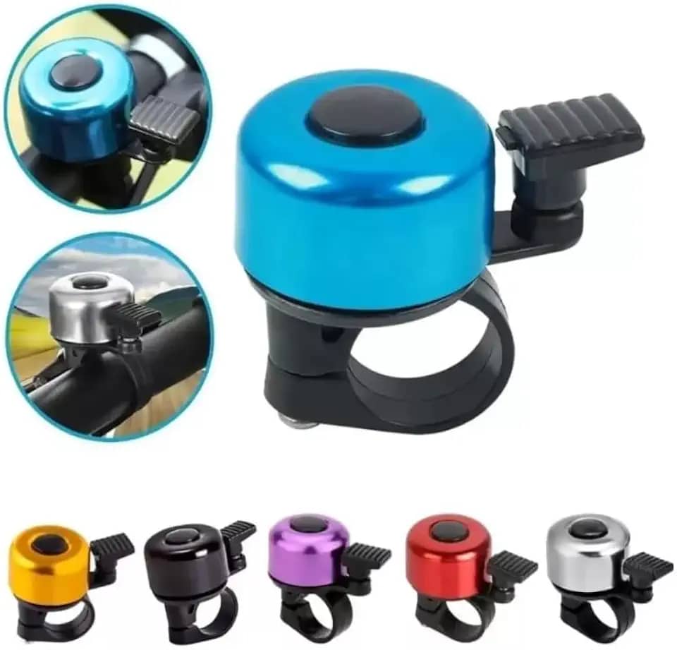 Buzina Bike Trim Infantil Alumínio Sineta Bicicleta 5 cm x 5 cm x 5 cm Discreto