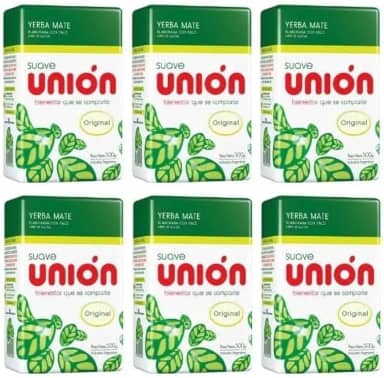 Kit 6 Ervas Mate Chimarrão Importada Argentina Union Suave 500g