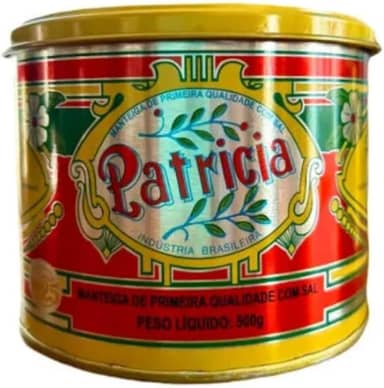 Manteiga Com Sal 500g ou 200g - Manteiga Artesanal (500g, Manteiga Patrícia)