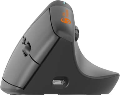 Mouse Bluetooth Sem Fio Wireless Vertical Ergonomico D-m4 (Grafite)
