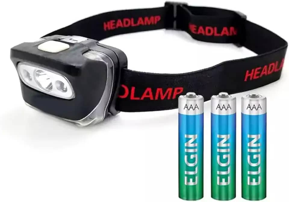 Lanterna de Cabeça Led Pilha Ultramaratona Corrida Trilha Pesca Camping