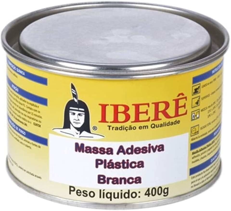 Massa Adesiva Plástica Branca 400g Iberê