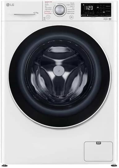 Lava e Seca Smart com Inteligência Artificial AIDD 12Kg LG VC5 CV3012WC5 Branco (110, Volts)