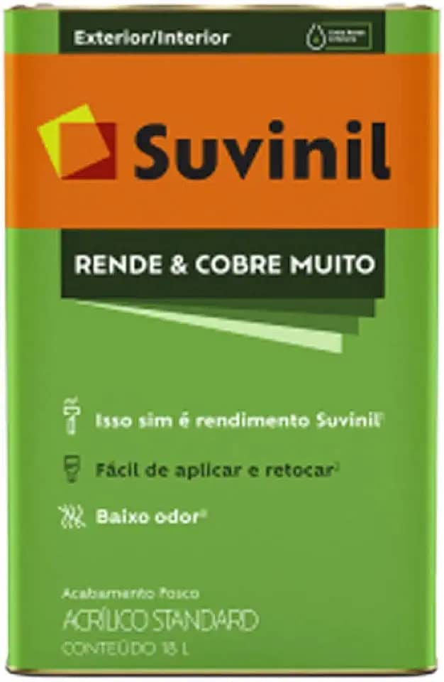 Tinta Suvinil para parede rende e cobre muito 18L - Palha