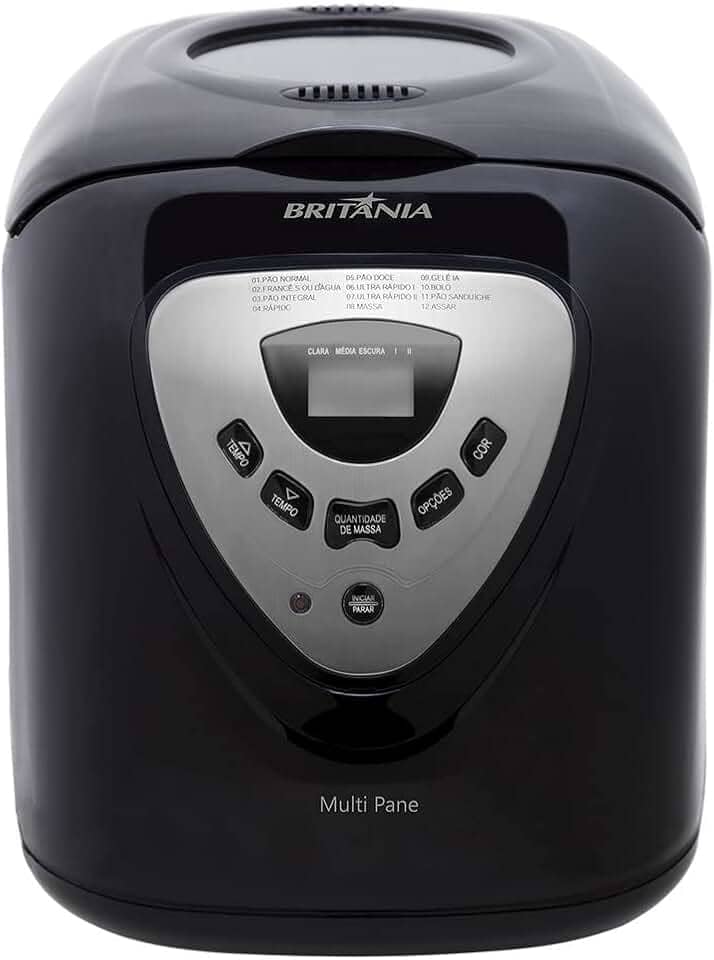 Panificadora, Multipane, 550W, Preto, 110v, Britânia