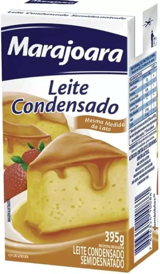 Leite Condensado Semi Desnatado Marajoara 395g Caixa