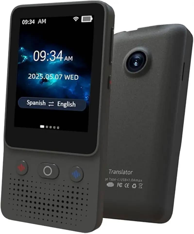 Dispositivo de tradução em tempo real, tradutor de palavras fácil de voz/texto/foto, tradutor online/offline, tradutor eletrônico de línguas estrangeiras