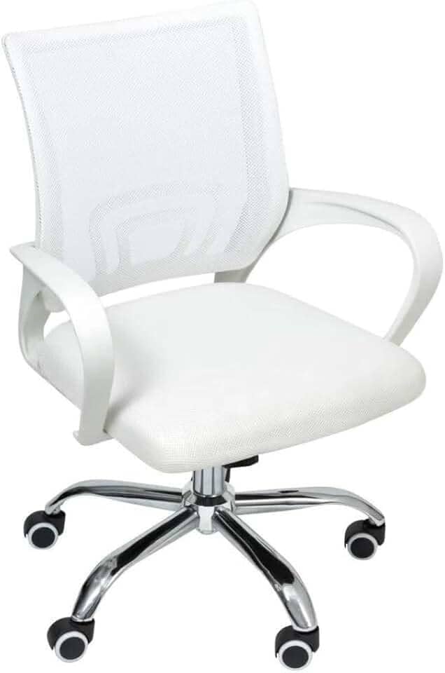 Cadeira de Escritório Begonia Tela Mesh Ergonômica Branco