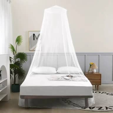 Mosquiteiro de Teto para Cama de Casal Solteiro/Berço- Proteção Eficaz contra Insetos com Design Elegante e Instalação Fácil