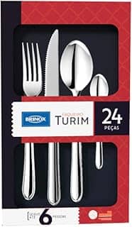 Brinox - Faqueiro Turim 24 Pcs Compacto - Aço Inox