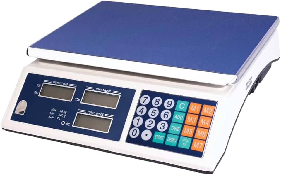 Balança Digital Eletrônica Comercial Display Duplo Bivolt 110/220v Pesa de 200g até 40kg