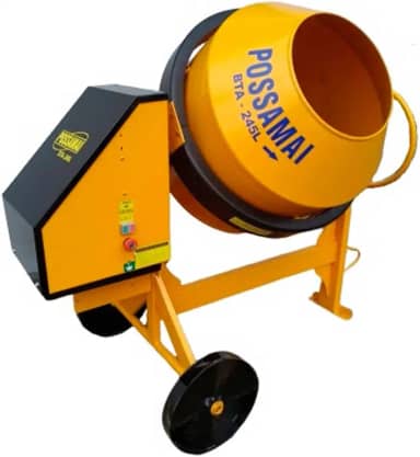 Betoneira 245l C/Motor 1cv 4p Mono Possamai