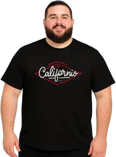 Kit 2 Camisetas Masculinas Plus Size do P ao G9 – 100% Algodão Premium Fio 30.1 – Modelagem Ampla e Confortável – Tecido Respirável