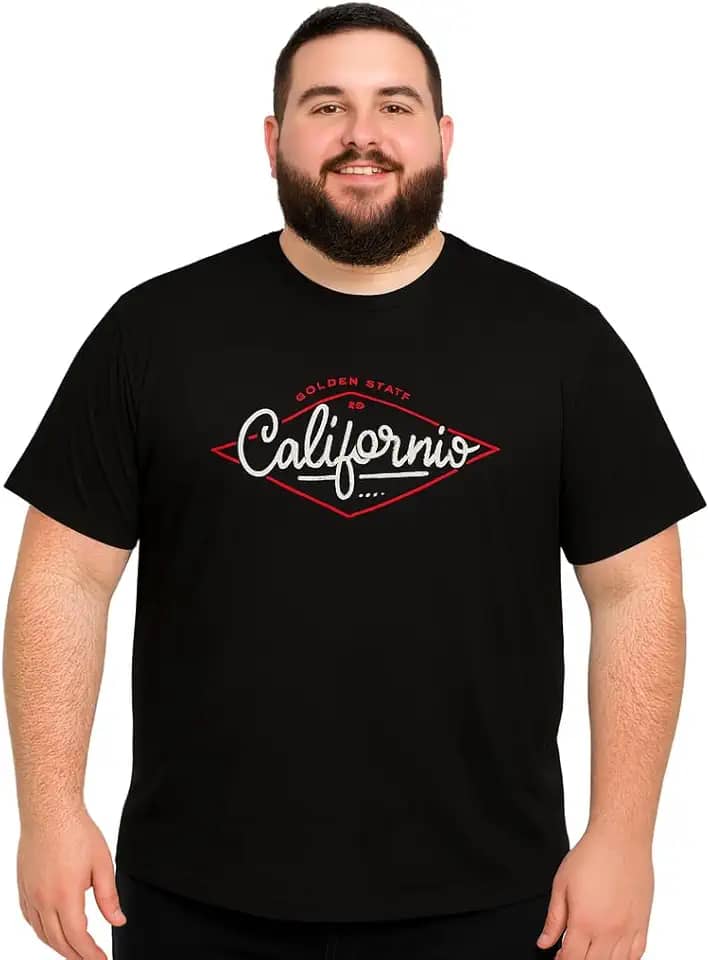 Kit 2 Camisetas Masculinas Plus Size do P ao G9 – 100% Algodão Premium Fio 30.1 – Modelagem Ampla e Confortável – Tecido Respirável