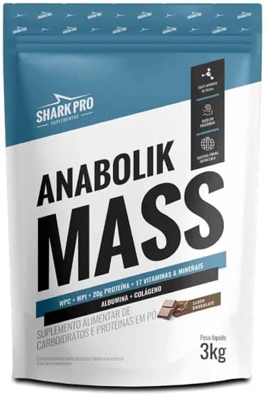 Anabolik Mass Pounch 3kg Ganho De Massa Muscular - Chocolate.