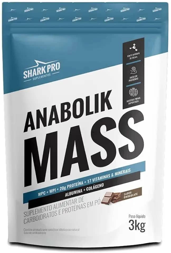Anabolik Mass Pounch 3kg Ganho De Massa Muscular - Chocolate.