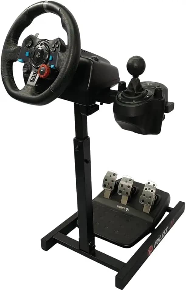 LimaRace Suporte Para Volantes Pilot J1 USB Preto - PC, PS3, PS4, XBOX 360, ONE