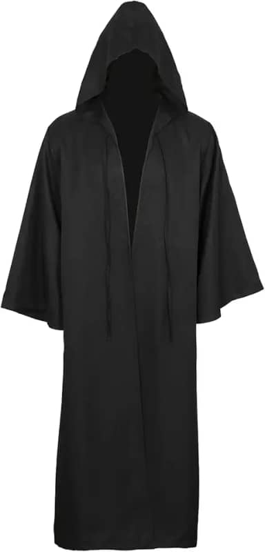 Jila Fantasia masculina estilo cavaleiro gótico fantasia cosplay fantasia de Halloween, Preto adulto, M